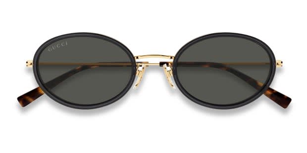 Gucci GG1980S Gray, Gold Prescription Sunglasses