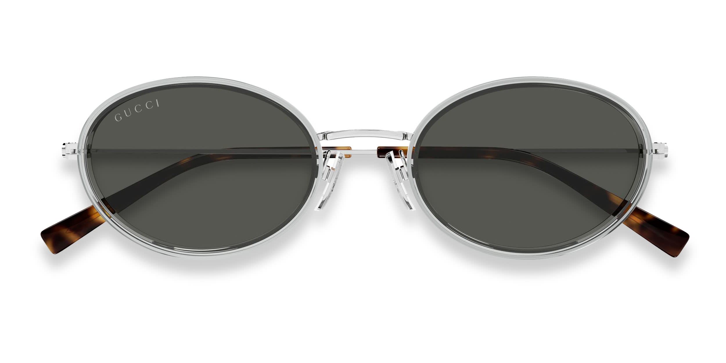 Gucci GG1980S Silver, Gray glasses - Silver / Gray - Frontal View