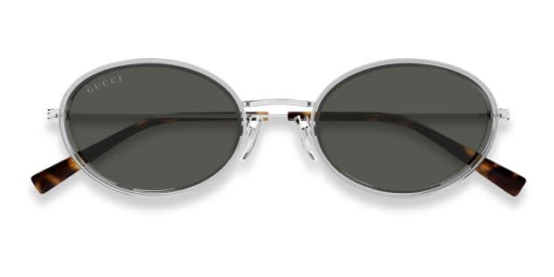 Gucci GG1980S Silver, Gray Prescription Sunglasses