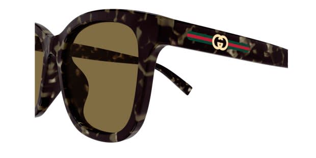 Gucci GG1984SK Tortoise, Brown Prescription Sunglasses display picture 1