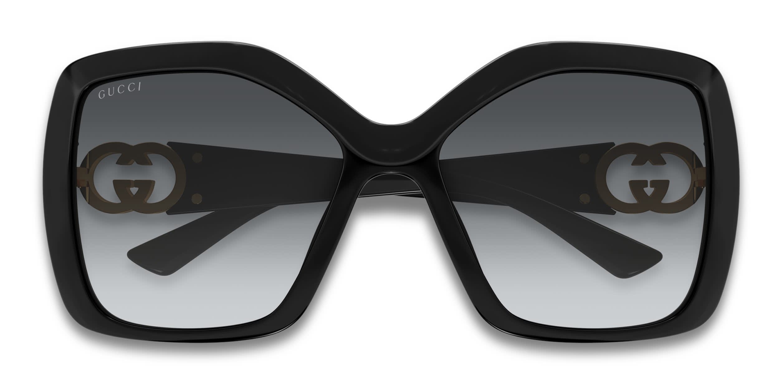 Gucci GG2015S Shiny Black glasses - Shiny Black - Frontal View
