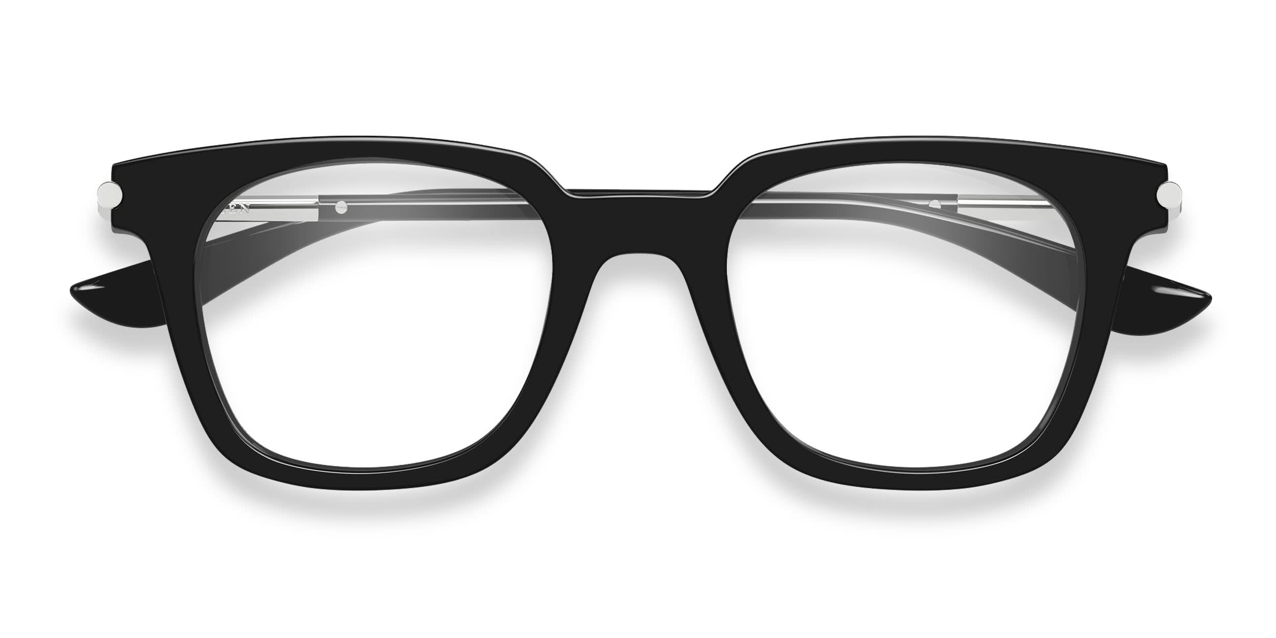 Alexander McQueen AM0521O Black glasses - Black - Frontal View