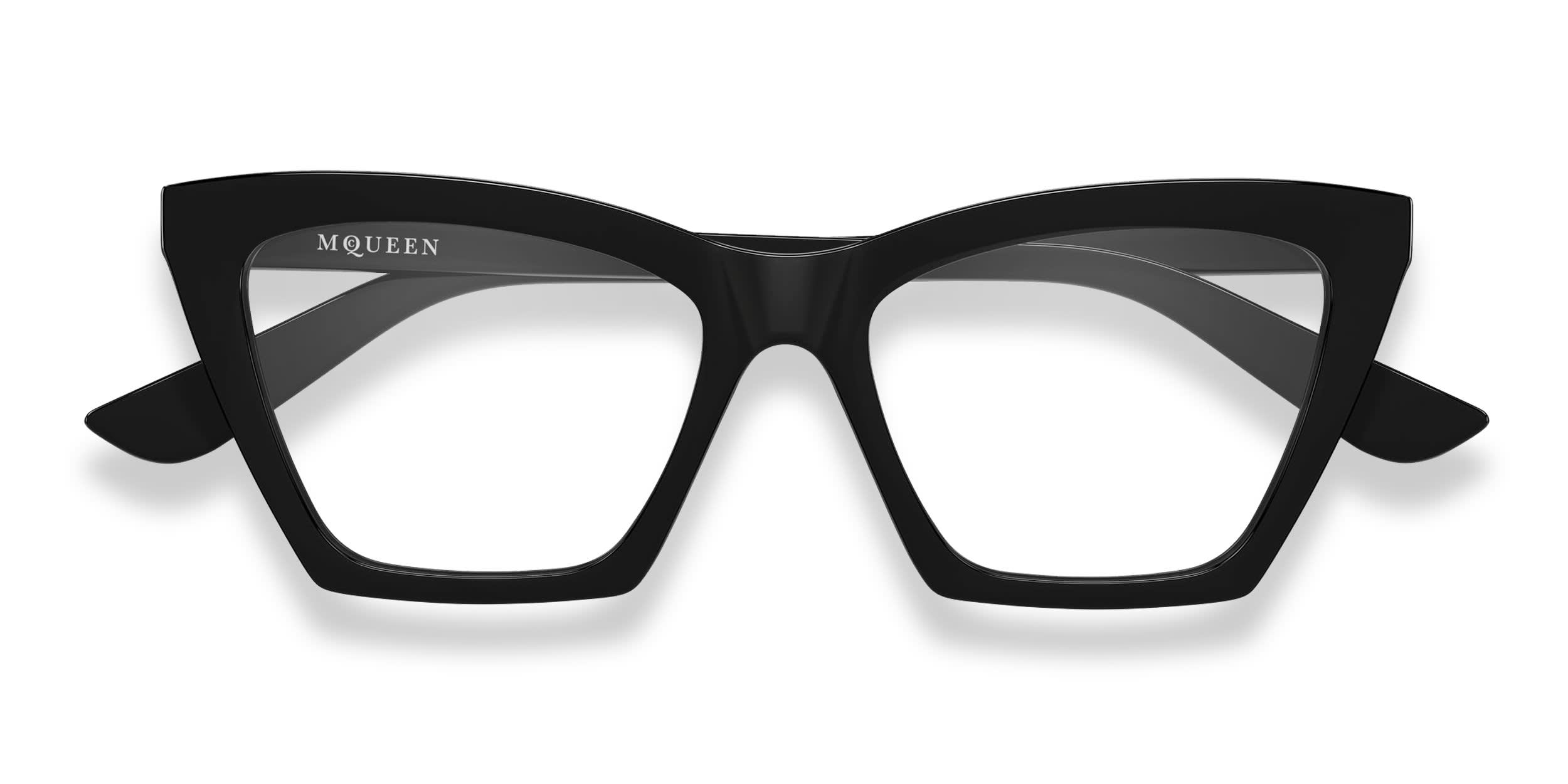 Alexander McQueen AM0536O Black glasses - Black - Frontal View