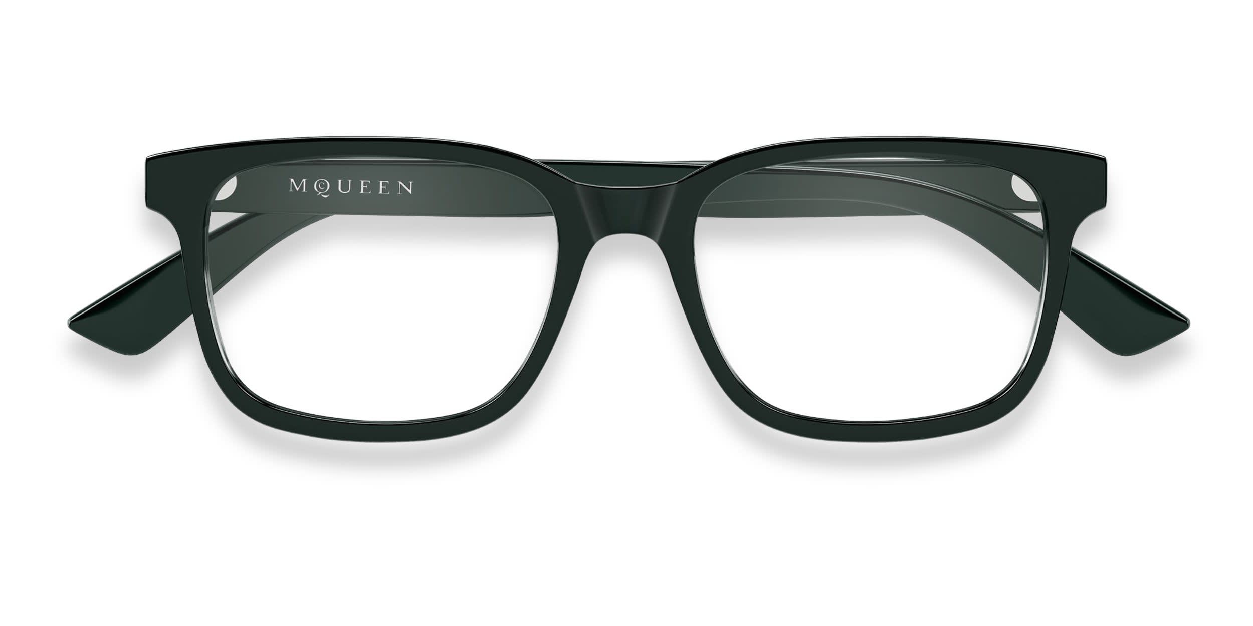 Alexander McQueen AM0541O Green glasses - Green - Frontal View