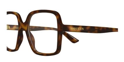 Alexander McQueen AM0538O Tortoise glasses - Tortoise - Side View