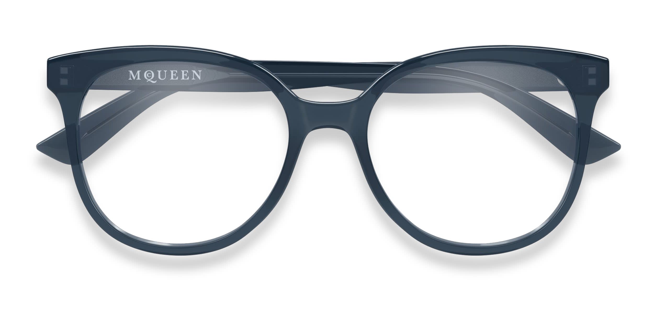 Alexander McQueen AM0540O Gray glasses - Gray - Frontal View