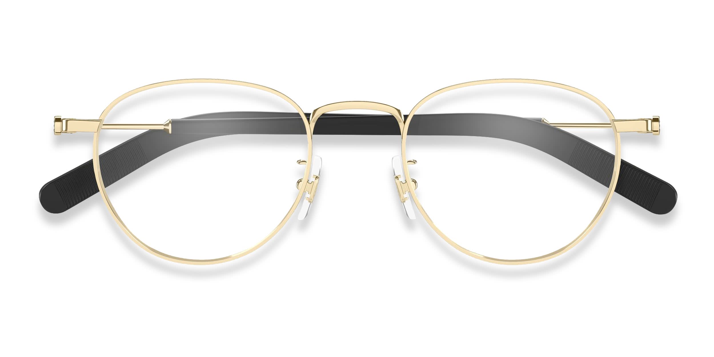 Mont Blanc MB0423O Gold glasses - Gold - Frontal View