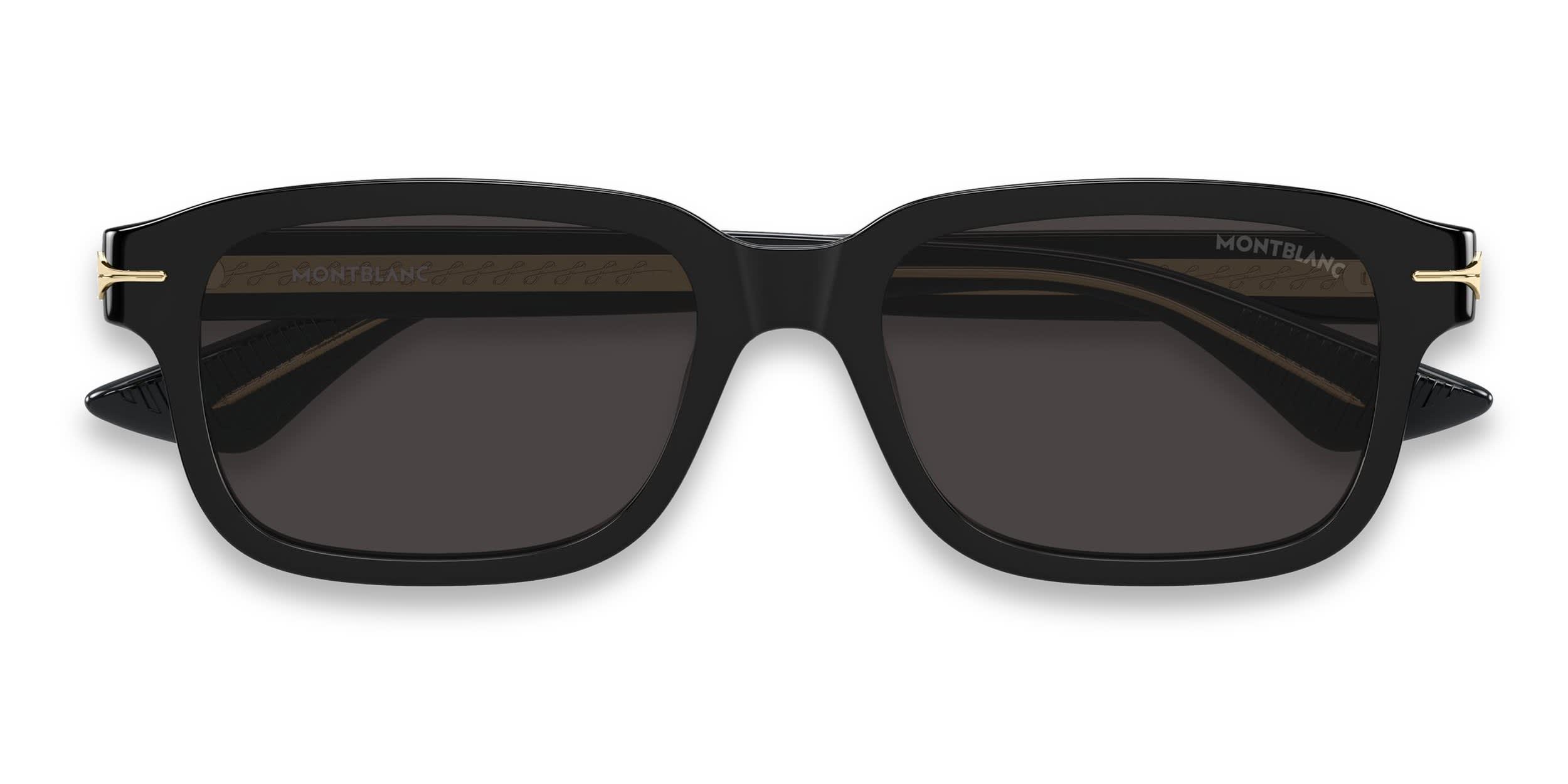Mont Blanc MB0160S Tortoise, Gold Prescription Sunglasses