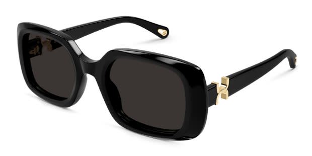 The Chloé CH0333S is a sleek rectangular sunglasses frame that