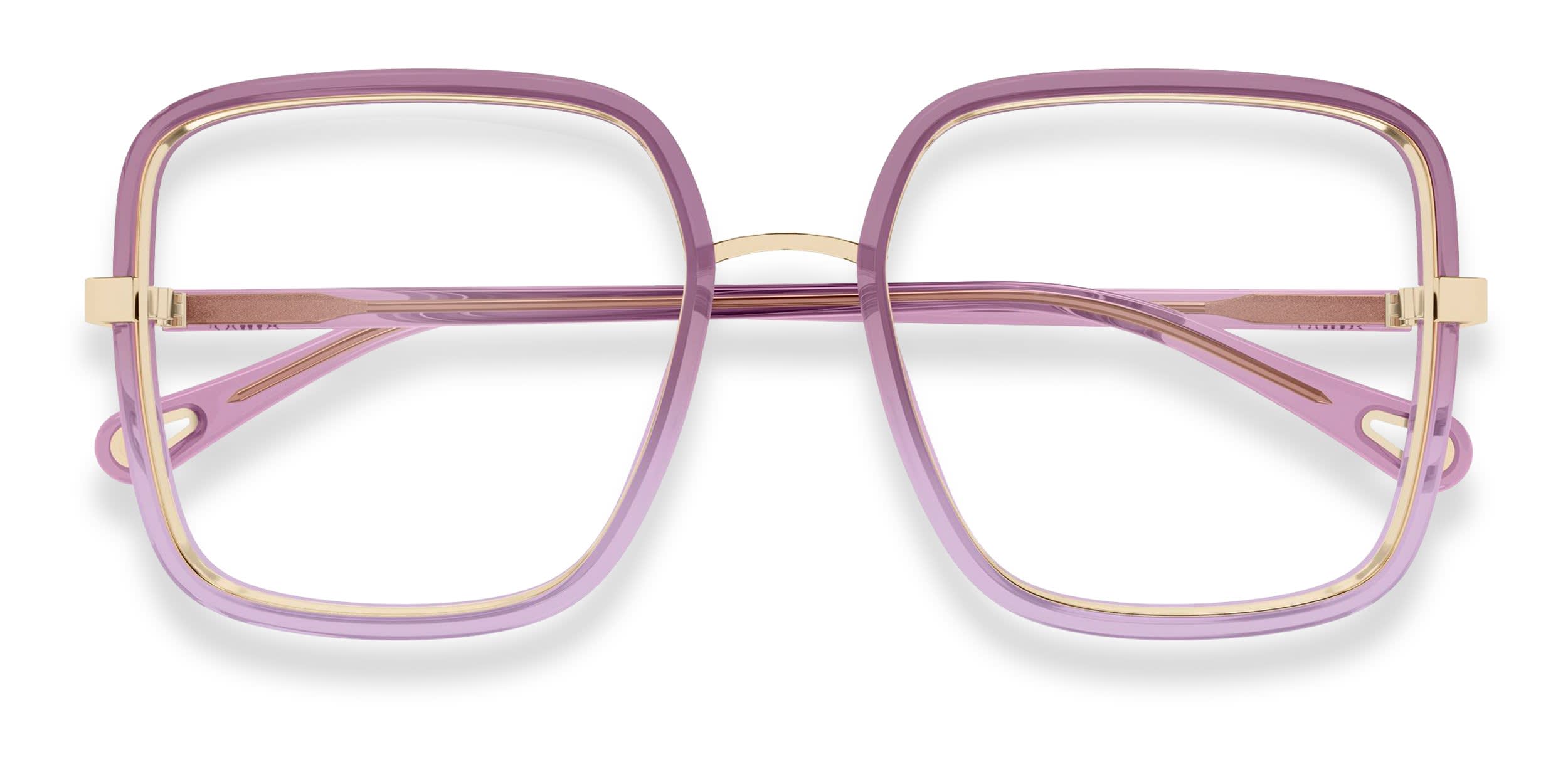 Chloe CH0338O Purple glasses - Purple - Frontal View
