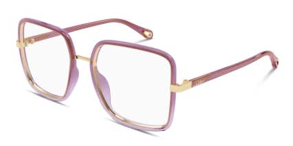 Chloe CH0338O Purple glasses - Purple - Angle View