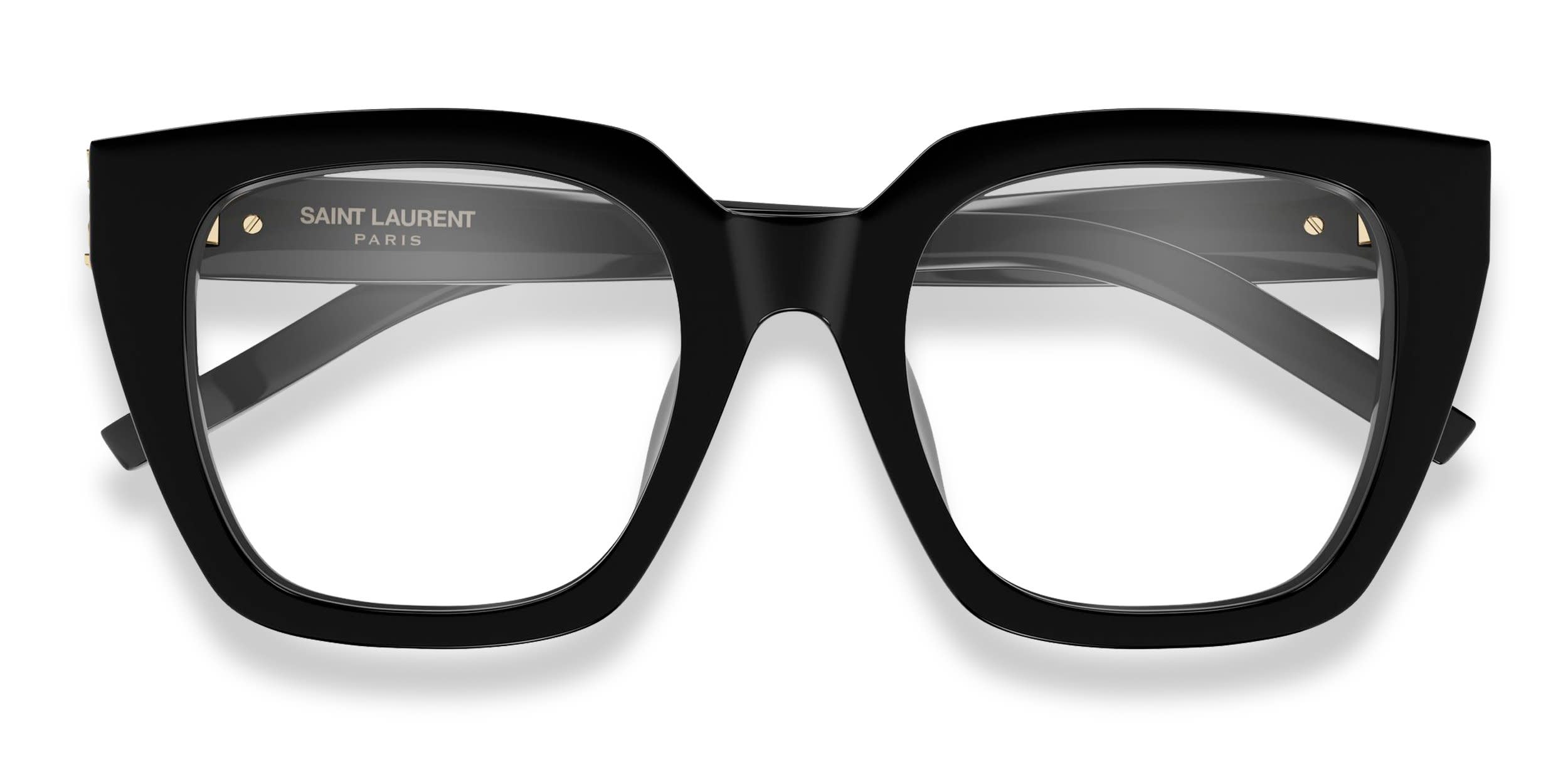 Saint Laurent SLM143 Black glasses - Black - Frontal View