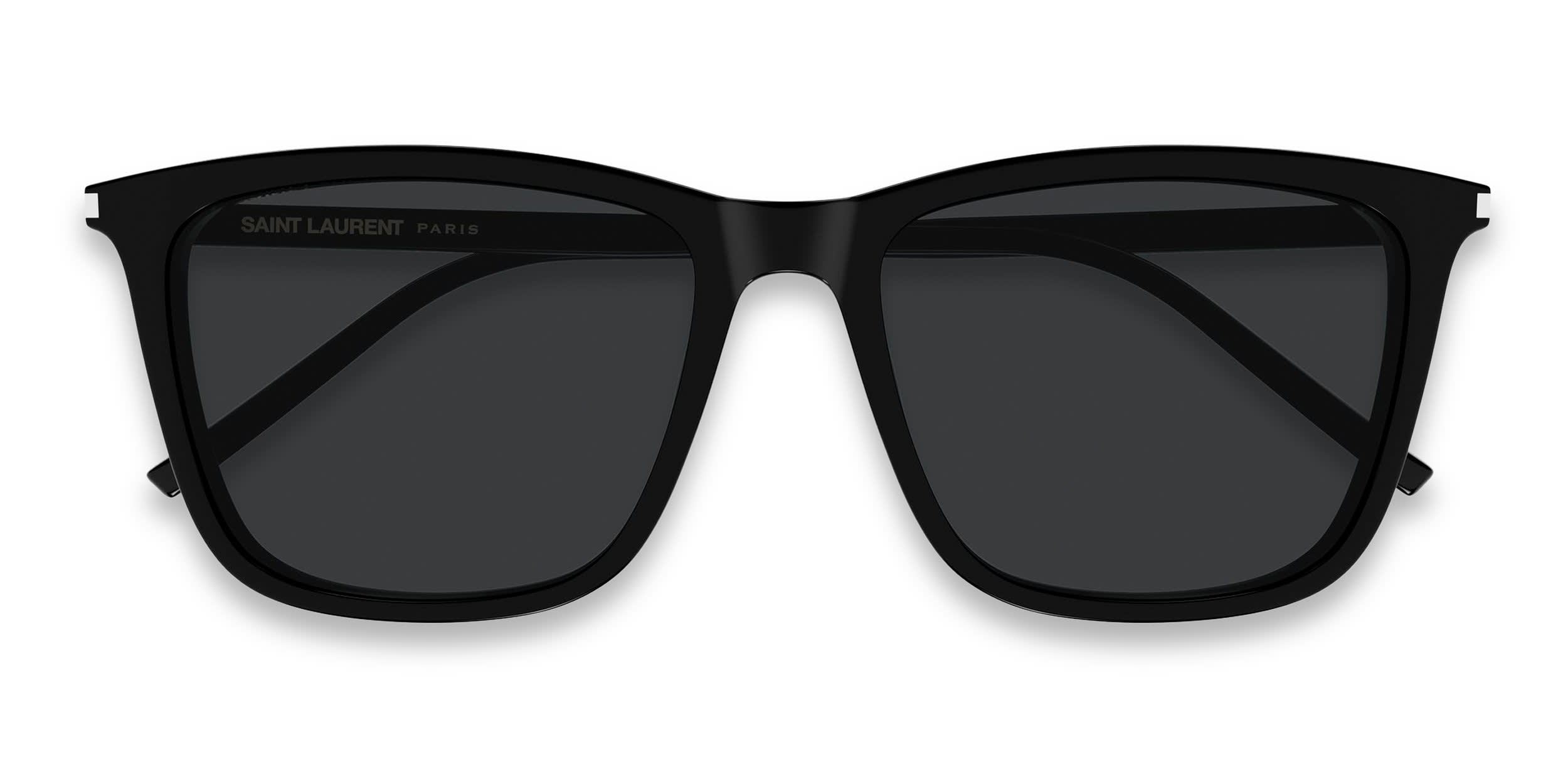 Saint Laurent SL874 black frame with black lenses. Lenses provide