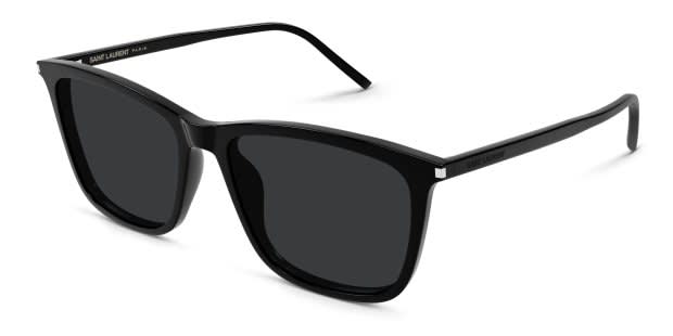 The Saint Laurent SL 851 is a bold cat-eye sunglasses frame with a