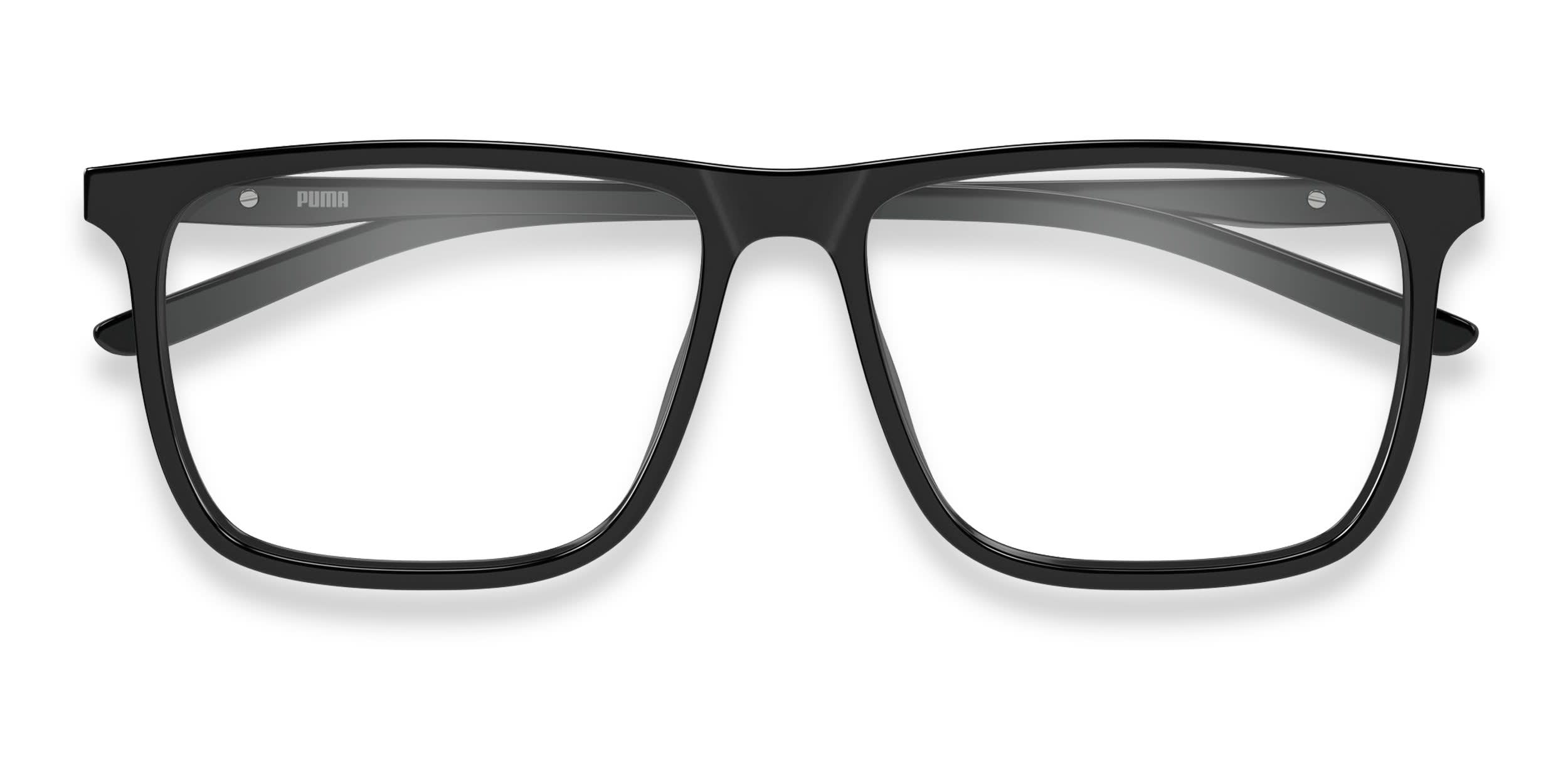 Puma PU0537O Black glasses - Black - Frontal View