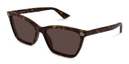 Gucci GG2111S Tortoise, Brown glasses - Tortoise / Brown - Angle View