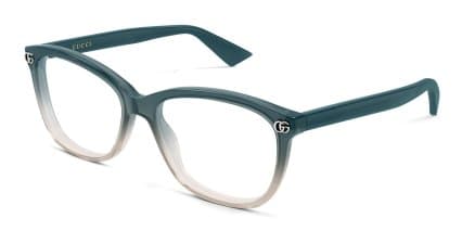 Gucci GG2113O Green, Gray glasses - Green / Gray - Angle View