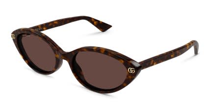 Gucci GG2110S Tortoise, Brown glasses - Tortoise / Brown - Angle View
