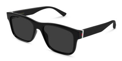 Gucci GG2085S Black, Gray glasses - Black / Gray - Angle View
