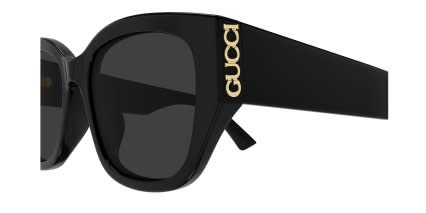 Gucci GG2043SA Black, Gray glasses - Black / Gray - Side View