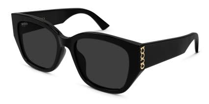 Gucci GG2043SA Black, Gray glasses - Black / Gray - Angle View
