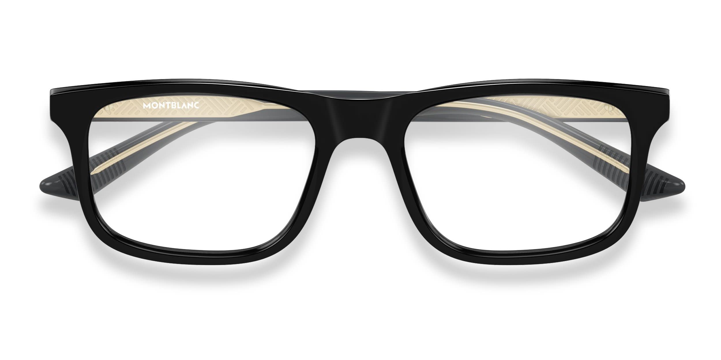Mont Blanc MB0457O Black glasses - Black - Frontal View