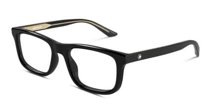 Mont Blanc MB0457O Black glasses - Black - Angle View