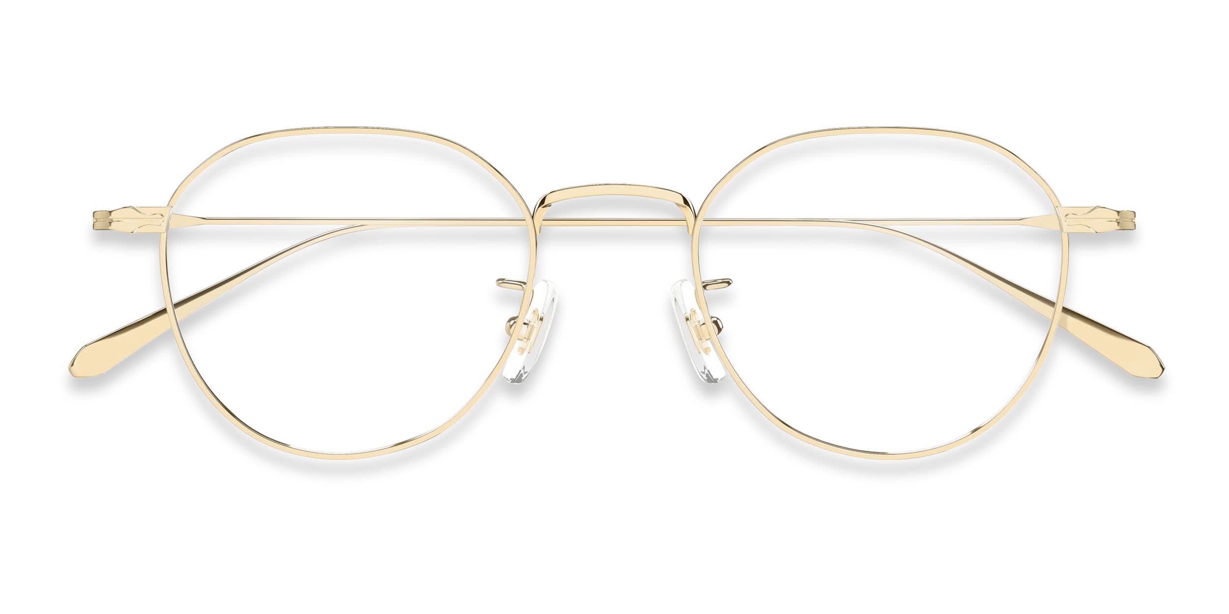 Mont Blanc MB0476OA Gold glasses - Gold - Frontal View
