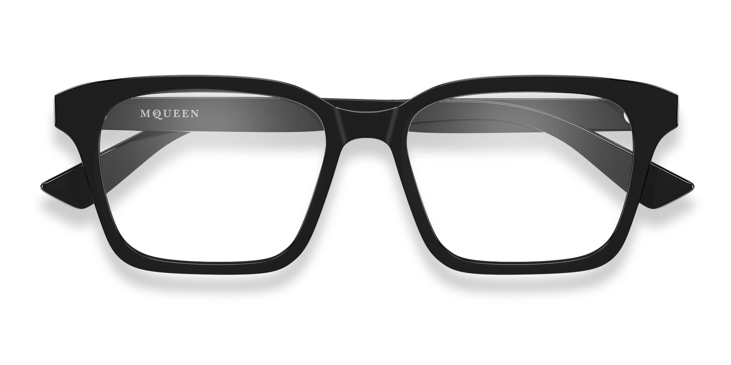 Alexander McQueen AM0566O Black glasses - Black - Frontal View