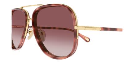 Chloe CH0382S Tortoise, Gold glasses - Tortoise / Gold - Side View