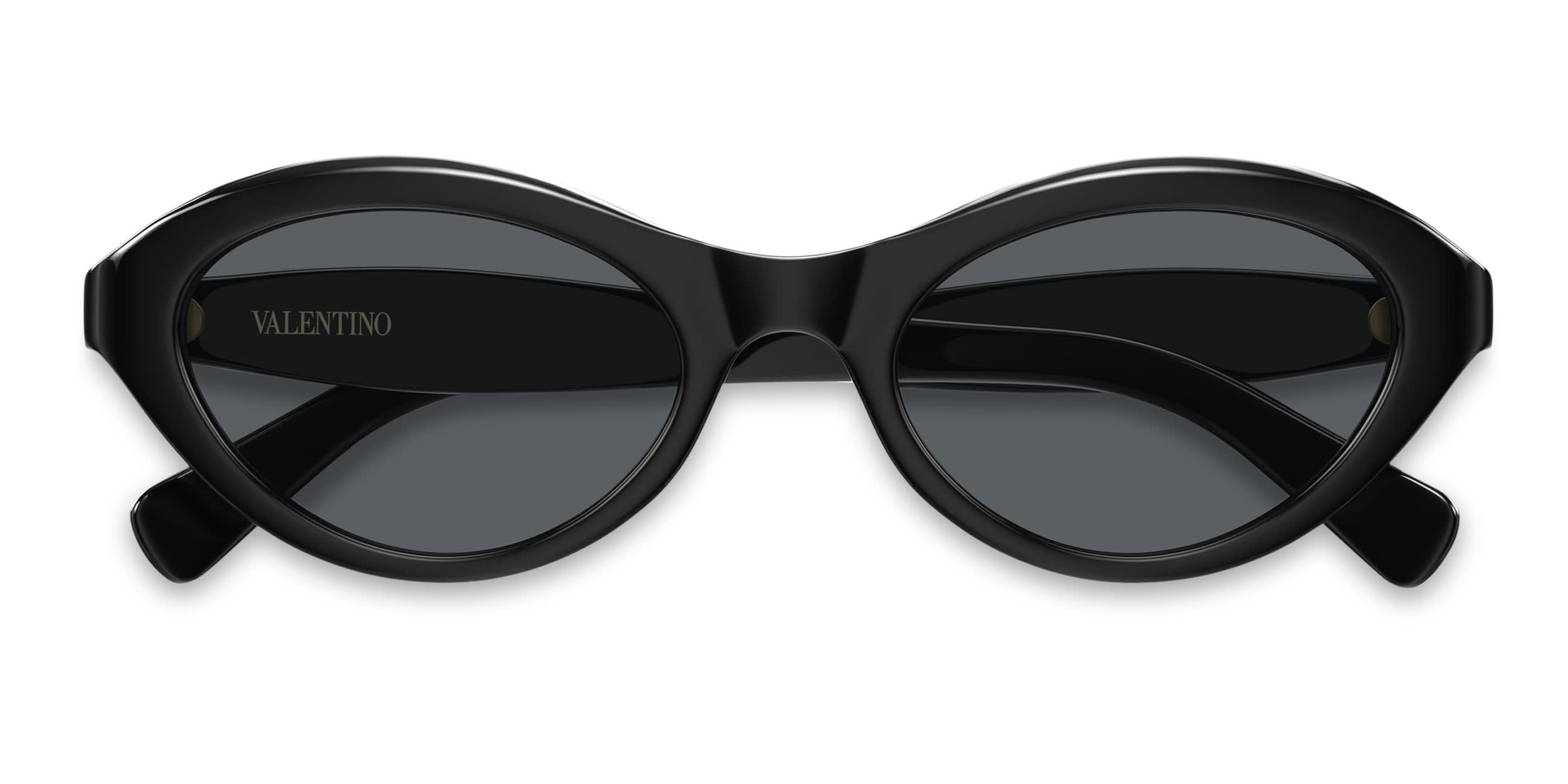 Valentino VG0008S Shiny Black glasses - Shiny Black - Frontal View