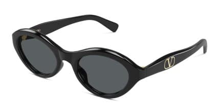 Valentino VG0008S Shiny Black glasses - Shiny Black - Angle View