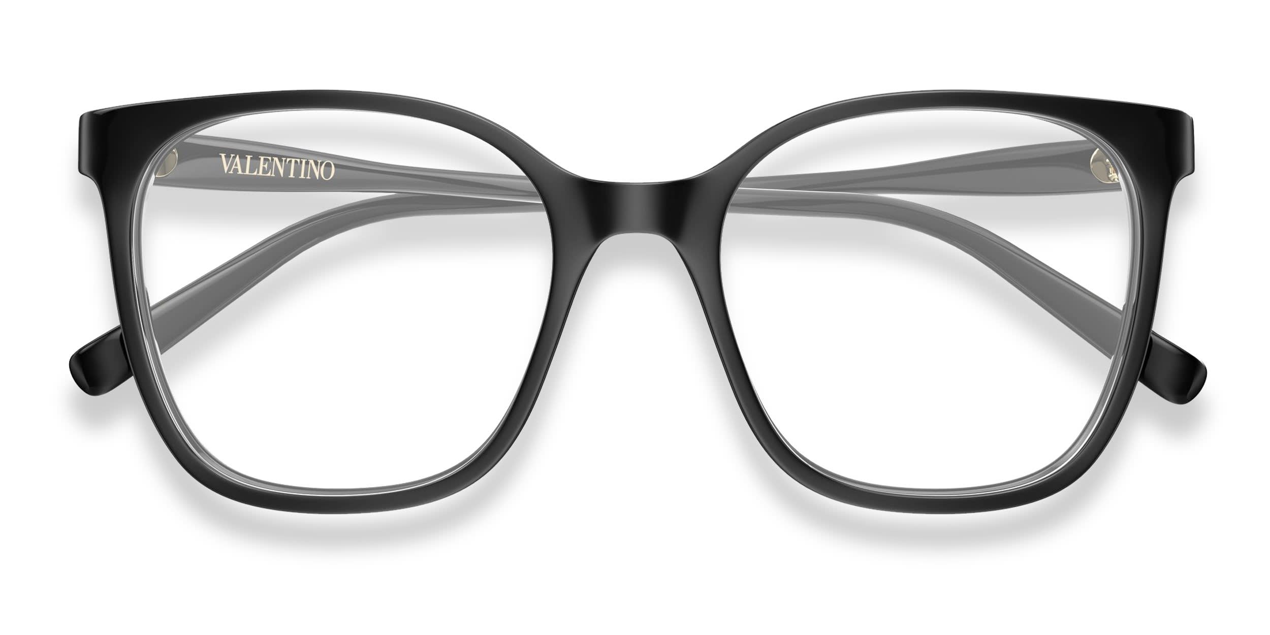 Valentino VG0019O Shiny Black glasses - Shiny Black - Frontal View