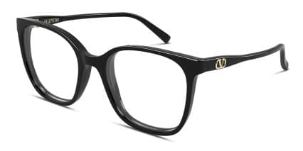 Valentino VG0019O Shiny Black glasses - Shiny Black - Angle View