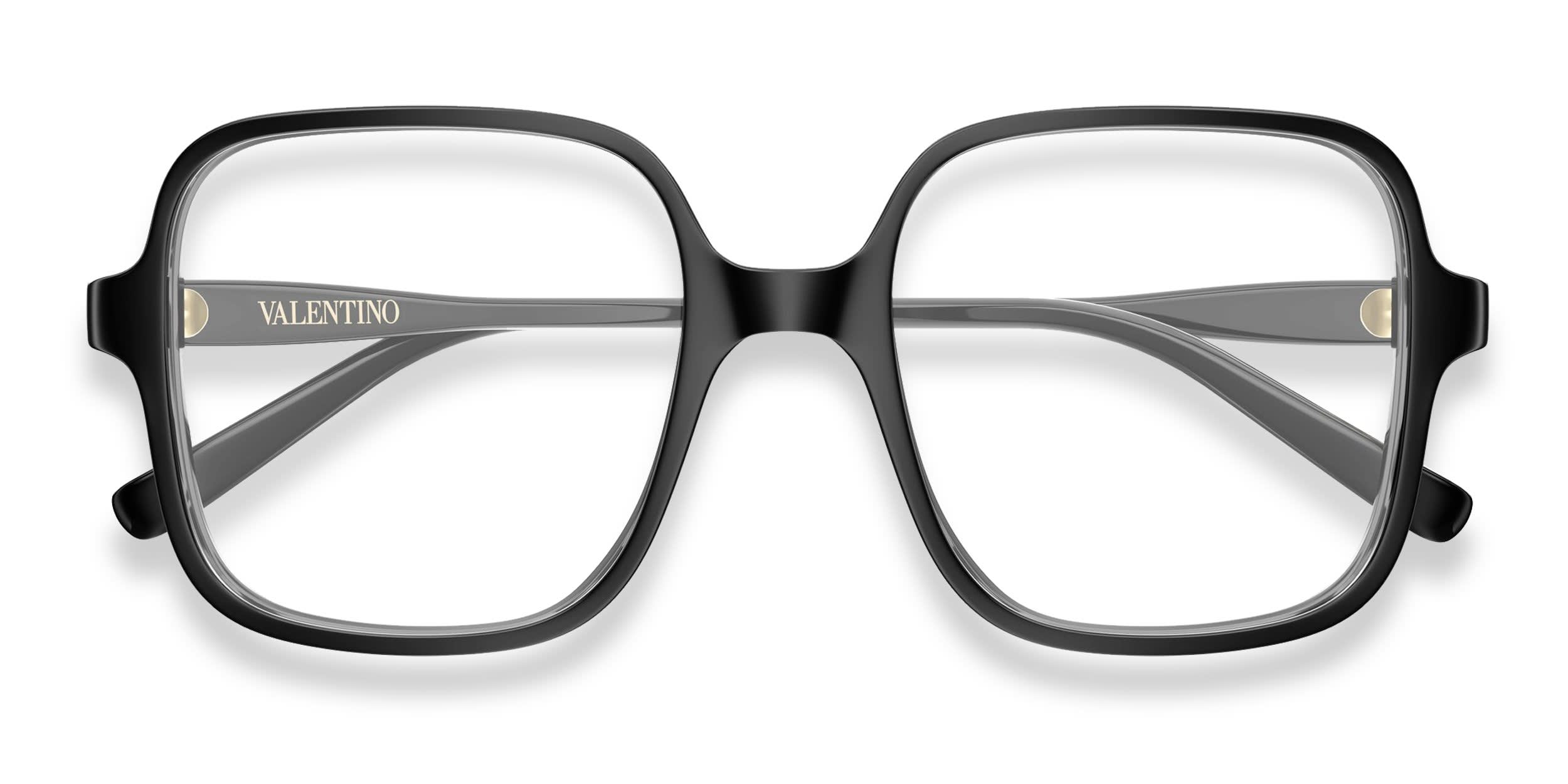 Valentino VG0021O Shiny Black glasses - Shiny Black - Frontal View