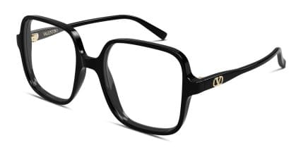 Valentino VG0021O Shiny Black glasses - Shiny Black - Angle View