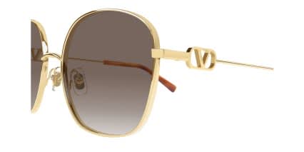 Valentino VG0028S Gold, Brown glasses - Gold / Brown - Side View