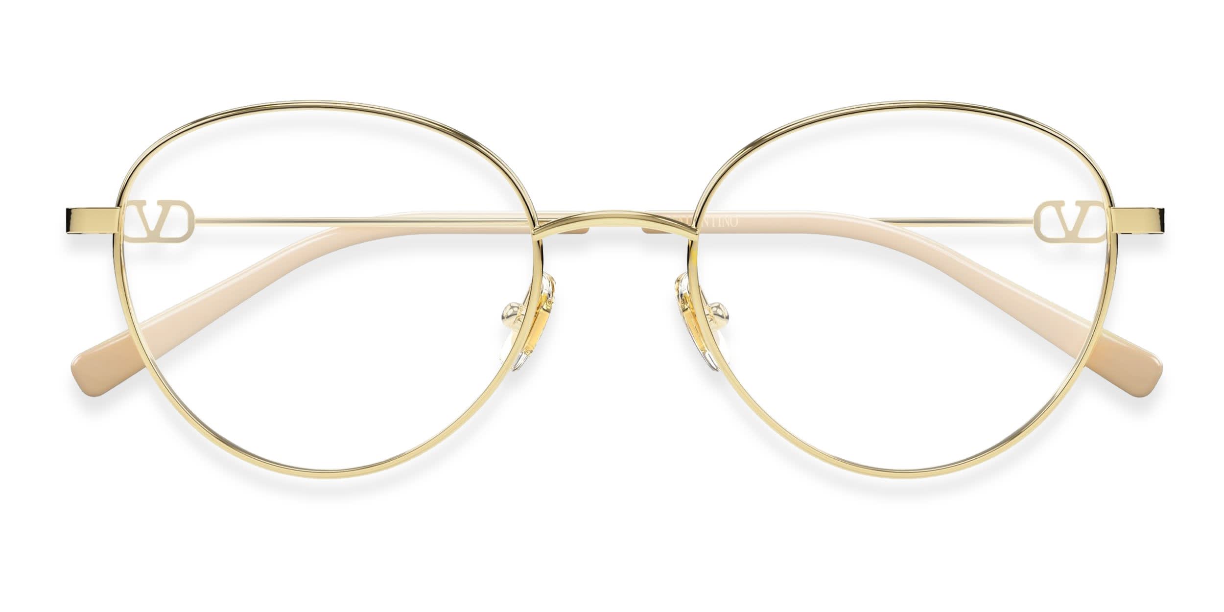 Valentino VG0031O Gold glasses - Gold - Frontal View