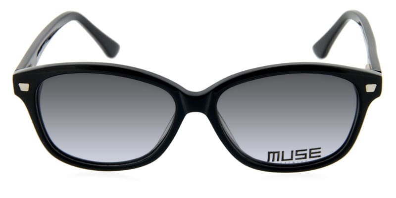 Muse Charlie Black NA glasses - Black - Frontal View
