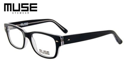 Muse Lane Black, Clear glasses - Black / Clear - Angle View