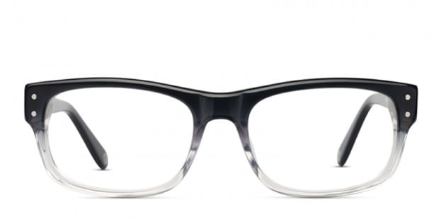 Black and clear ombre glasses store