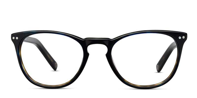 Muse M6443 Dark Blue Tortoise glasses - Blue / Tortoise - Frontal View