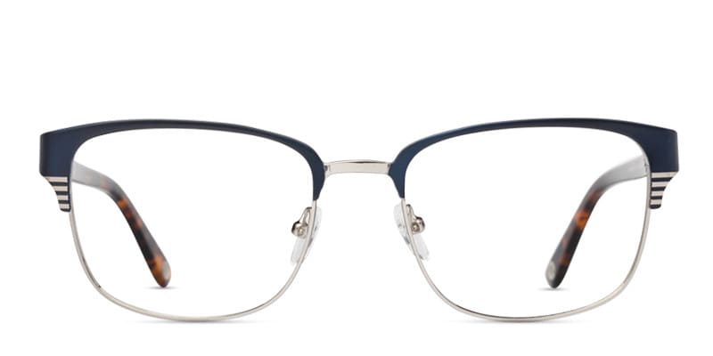 Muse M9090 Dark Blue/Silver w/Tortoise glasses - Blue / Tortoise / Silver - Frontal View