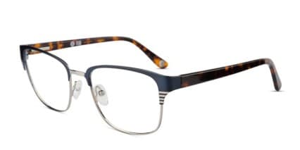 Muse M9090 Dark Blue/Silver w/Tortoise glasses - Blue / Tortoise / Silver - Angle View