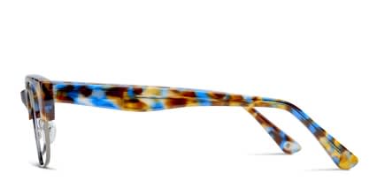Muse M8790 Blue Tortoise NA glasses - Blue / Tortoise - Side View