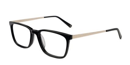 Muse M8690 Black glasses - Black - Angle View