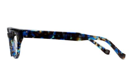 Muse M Blem Blue Tortoise glasses - Blue / Tortoise - Side View