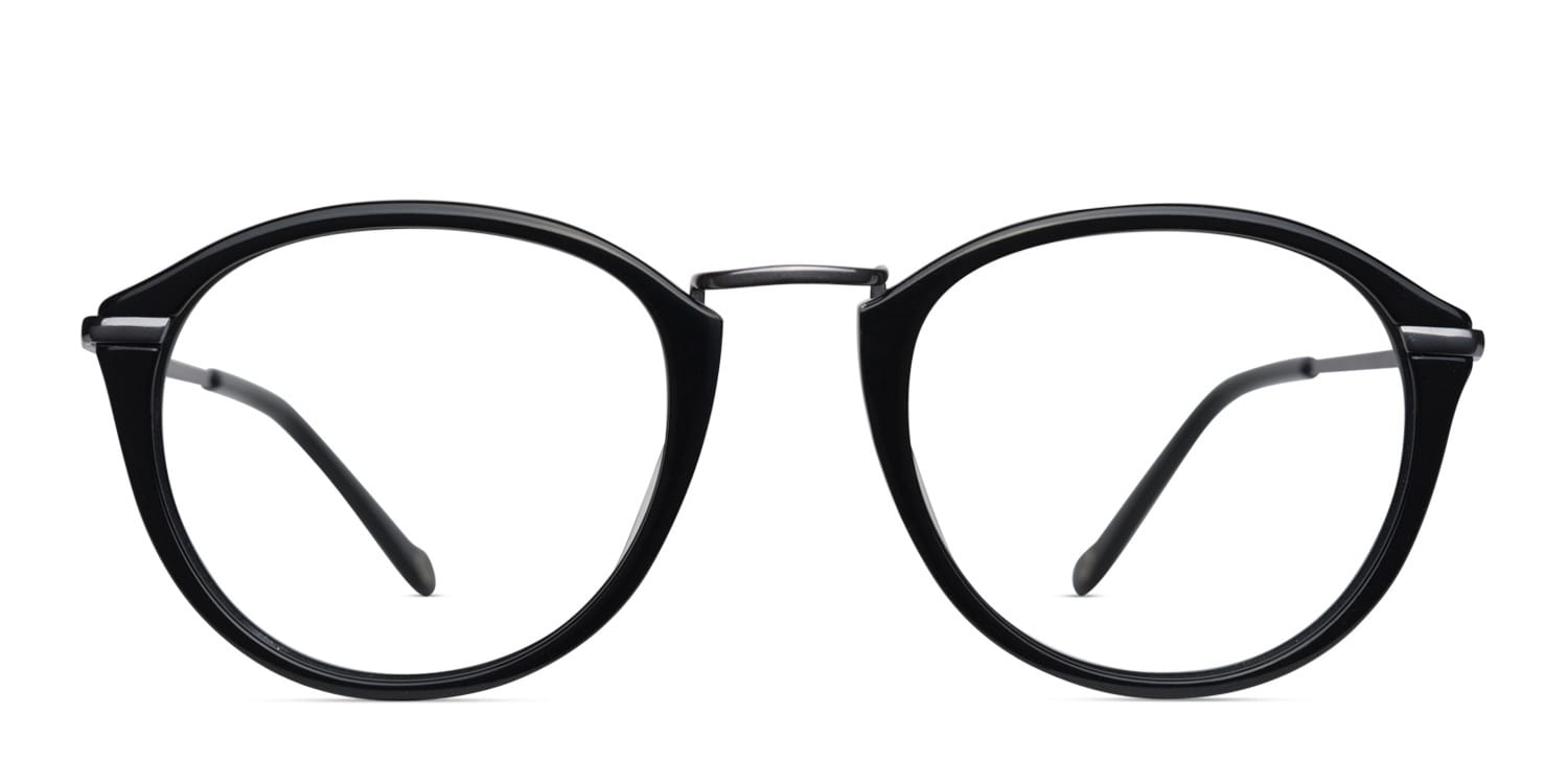 Muse M3092 Black glasses - Black - Frontal View