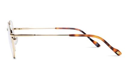 Le Specs Notoriety Gold glasses - Gold - Side View