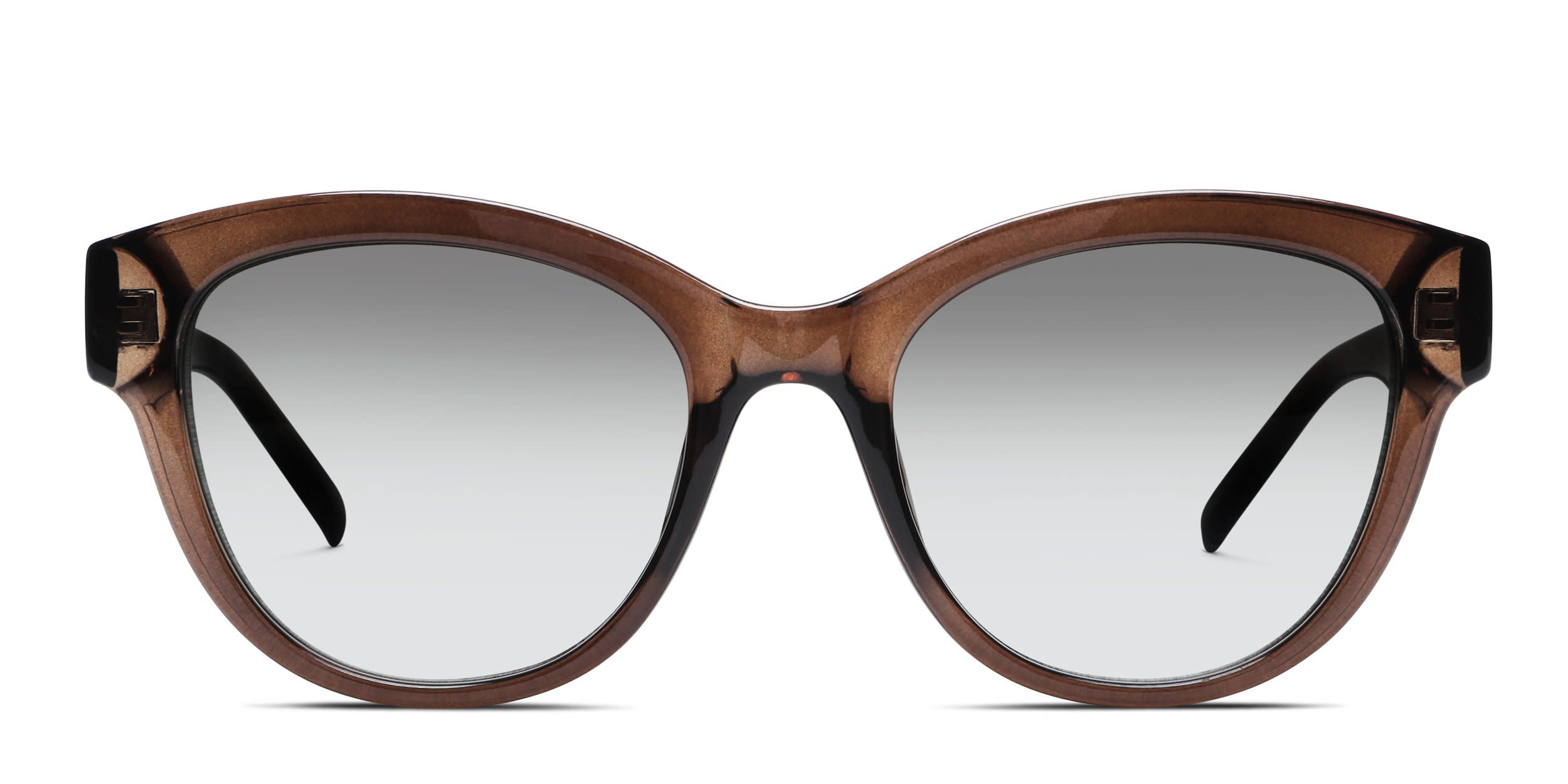 Le Specs Majestic Brown glasses - Brown - Frontal View